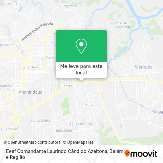 Eeef Comandante Laurindo Cândido Azeitona mapa