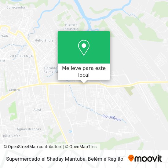 Supermercado el Shaday Marituba mapa