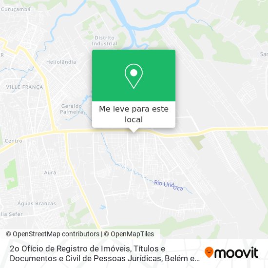 2o Ofício de Registro de Imóveis, Títulos e Documentos e Civil de Pessoas Jurídicas mapa