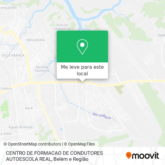 CENTRO DE FORMACAO DE CONDUTORES AUTOESCOLA REAL mapa