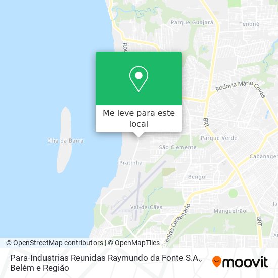 Para-Industrias Reunidas Raymundo da Fonte S.A. mapa