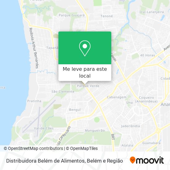 Distribuidora Belém de Alimentos mapa