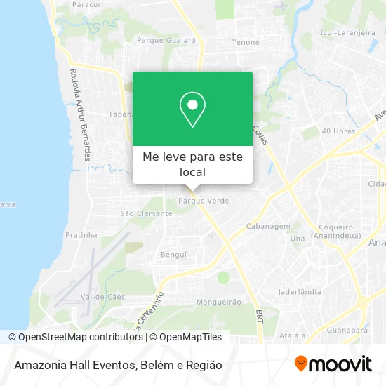 Amazonia Hall Eventos mapa