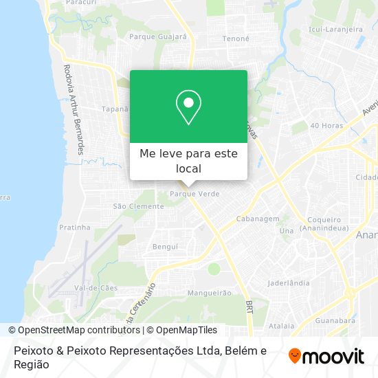 Peixoto & Peixoto Representações Ltda mapa