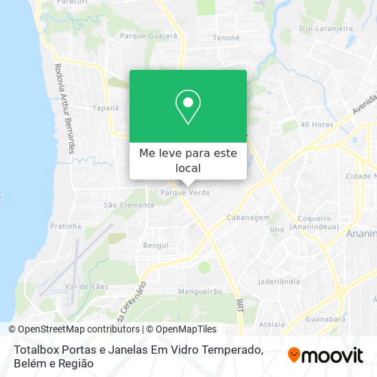 Totalbox Portas e Janelas Em Vidro Temperado mapa