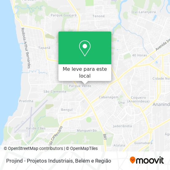 Projind - Projetos Industriais mapa