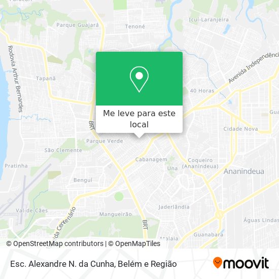 Esc. Alexandre N. da Cunha mapa