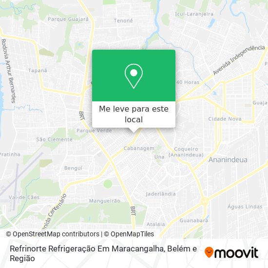 Refrinorte Refrigeração Em Maracangalha mapa