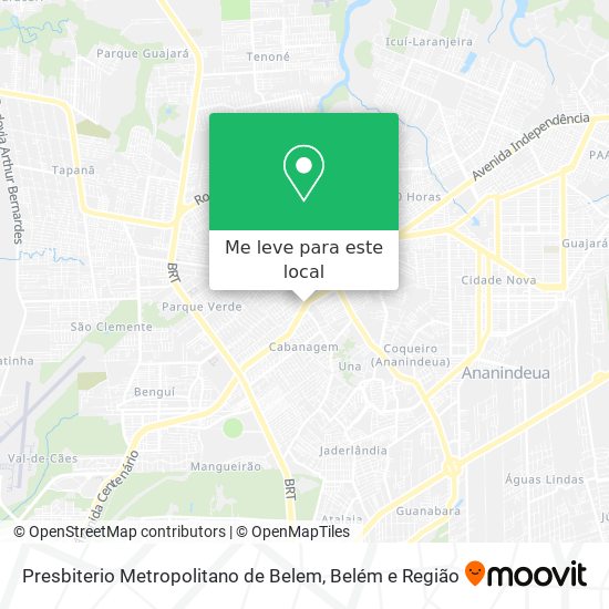 Presbiterio Metropolitano de Belem mapa