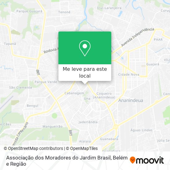 Associação dos Moradores do Jardim Brasil mapa