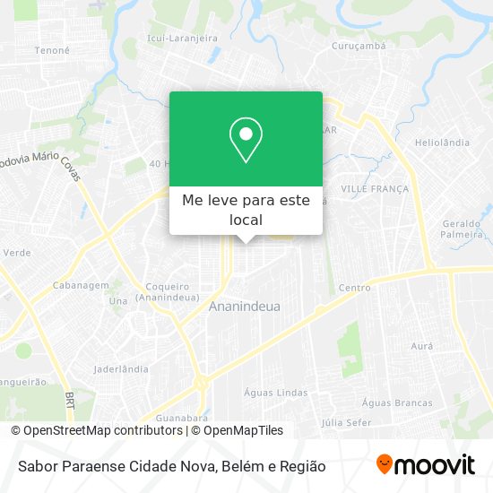 Sabor Paraense Cidade Nova mapa