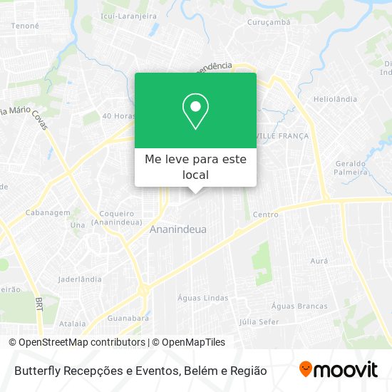 Butterfly Recepções e Eventos mapa
