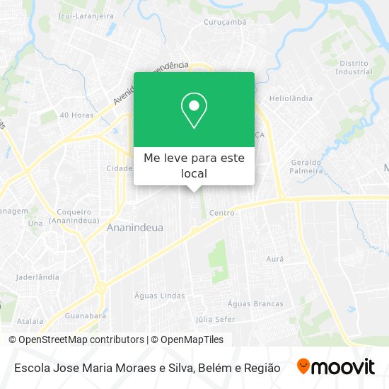 Escola Jose Maria Moraes e Silva mapa