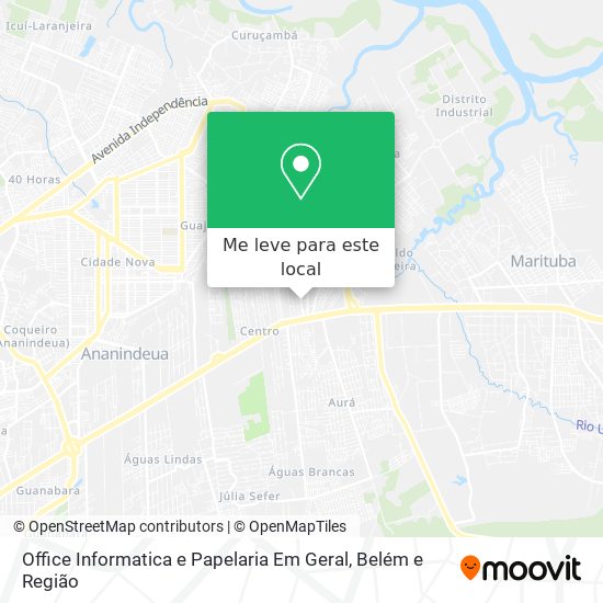 Office Informatica e Papelaria Em Geral mapa
