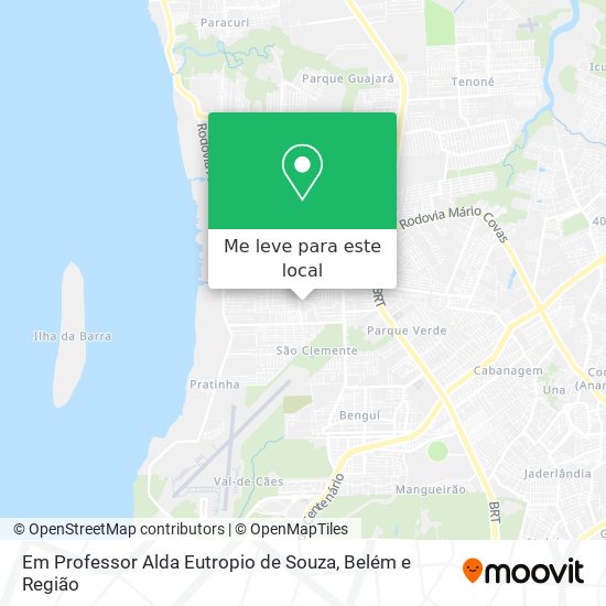 Em Professor Alda Eutropio de Souza mapa
