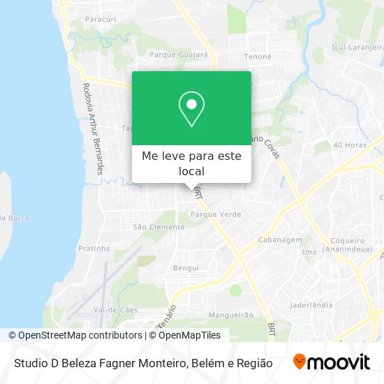 Studio D Beleza Fagner Monteiro mapa
