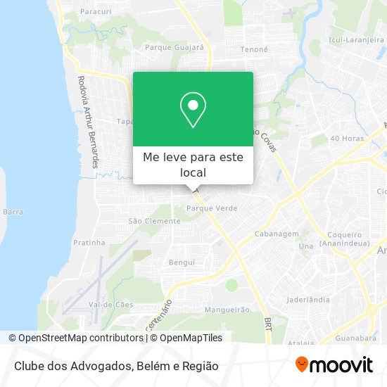 Clube dos Advogados mapa