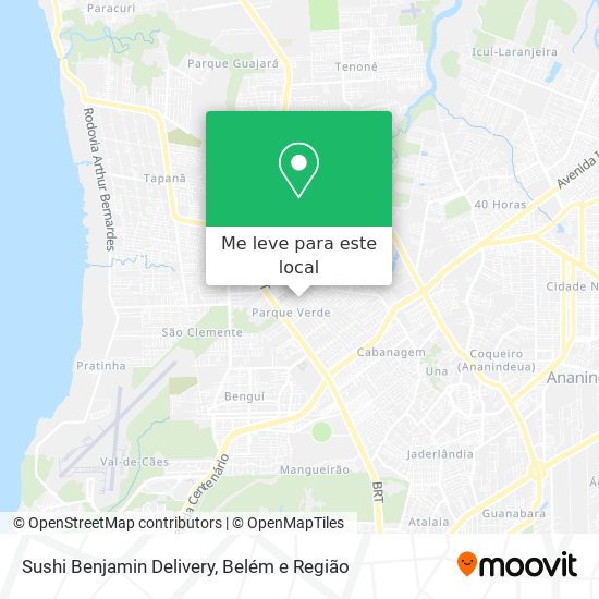 Sushi Benjamin Delivery mapa