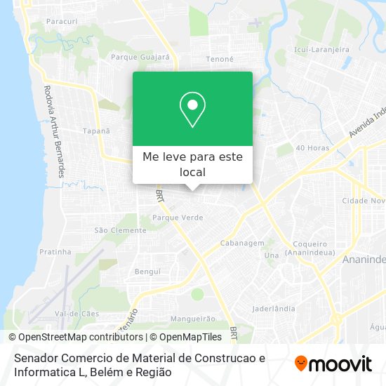 Senador Comercio de Material de Construcao e Informatica L mapa