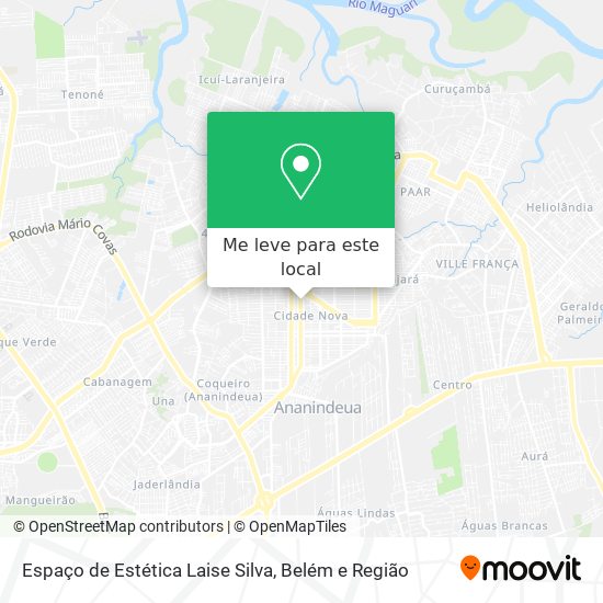 Espaço de Estética Laise Silva mapa