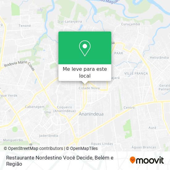 Restaurante Nordestino Você Decide mapa