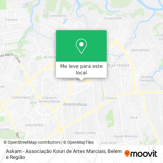 Askam - Associação Kouri de Artes Marciais mapa