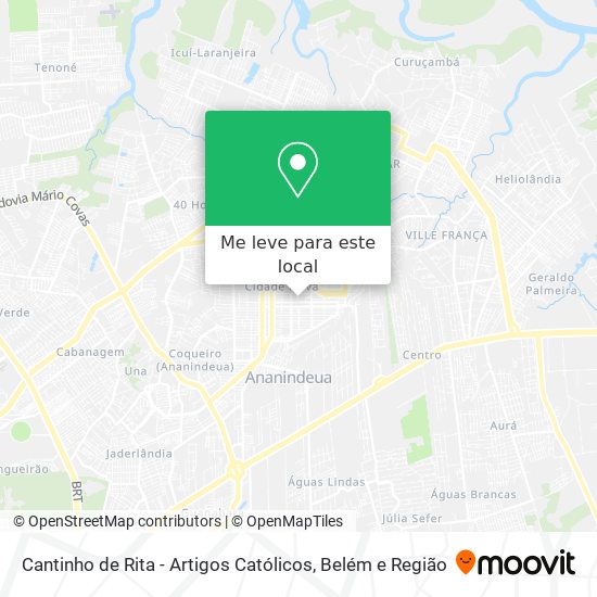 Cantinho de Rita - Artigos Católicos mapa