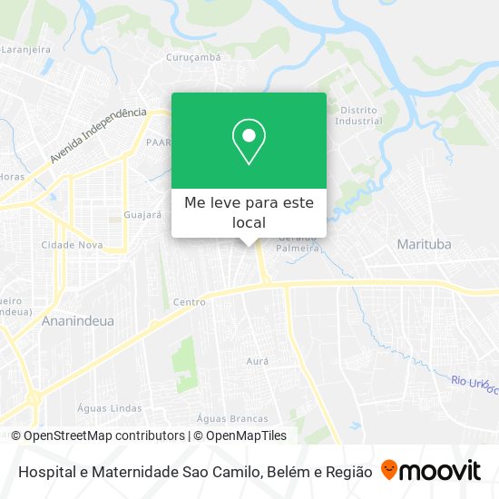 Hospital e Maternidade Sao Camilo mapa