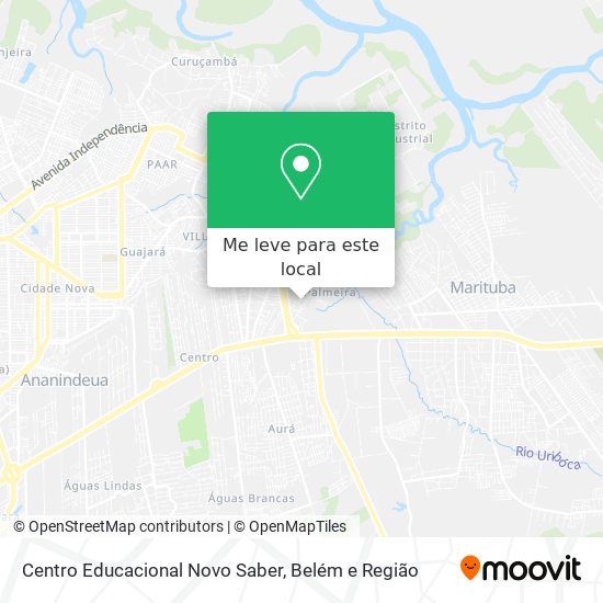 Centro Educacional Novo Saber mapa