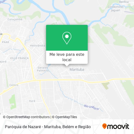 Paróquia de Nazaré - Marituba mapa