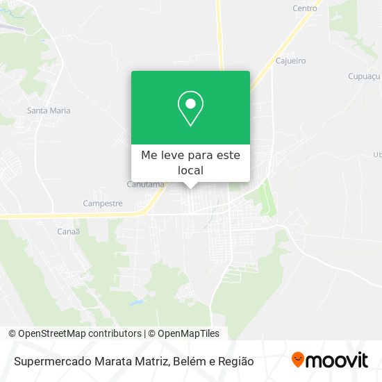 Supermercado Marata Matriz mapa