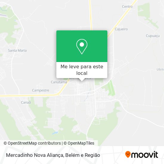 Mercadinho Nova Aliança mapa