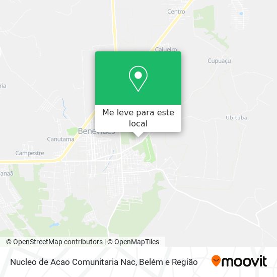 Nucleo de Acao Comunitaria Nac mapa