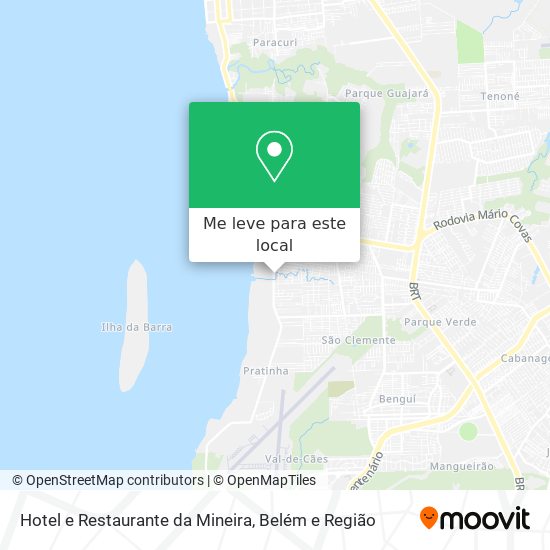 Hotel e Restaurante da Mineira mapa