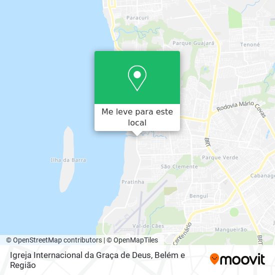 Igreja Internacional da Graça de Deus mapa