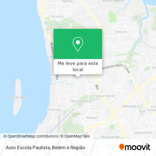 Auto Escola Paulista mapa