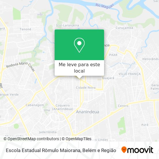 Escola Estadual Rômulo Maiorana mapa