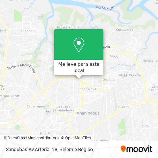 Sandubas Av.Arterial 18 mapa