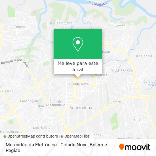 Mercadão da Eletrônica - Cidade Nova mapa