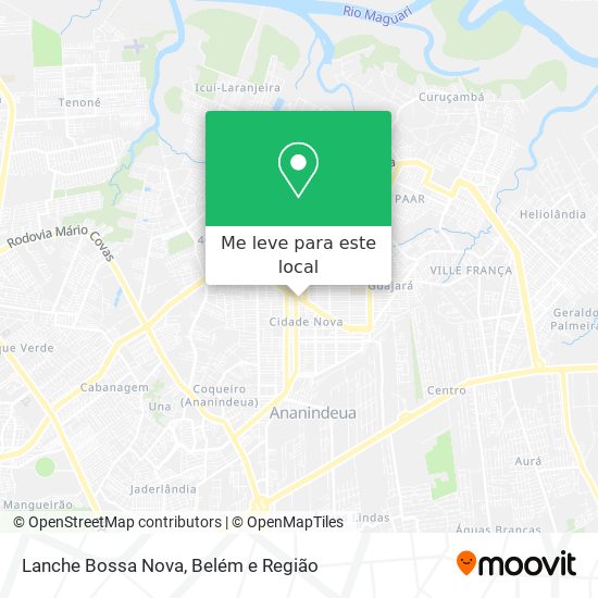 Lanche Bossa Nova mapa