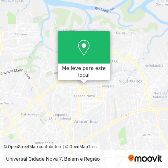 Universal Cidade Nova 7 mapa
