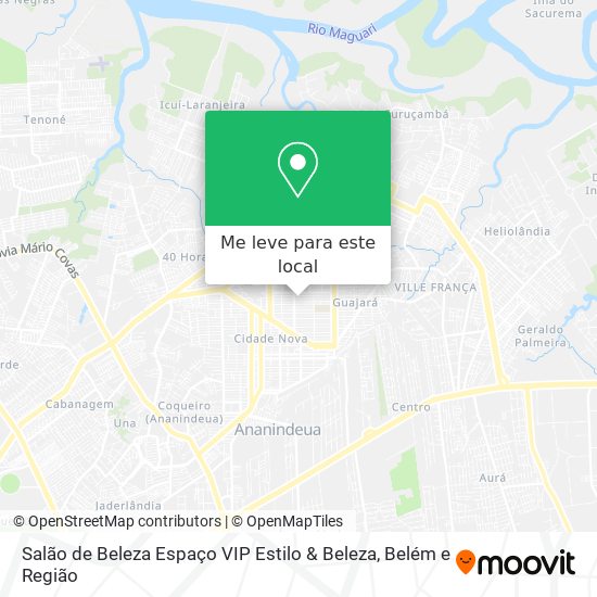 Salão de Beleza Espaço VIP Estilo & Beleza mapa