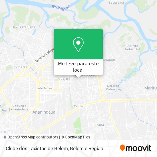 Clube dos Taxistas de Belém mapa