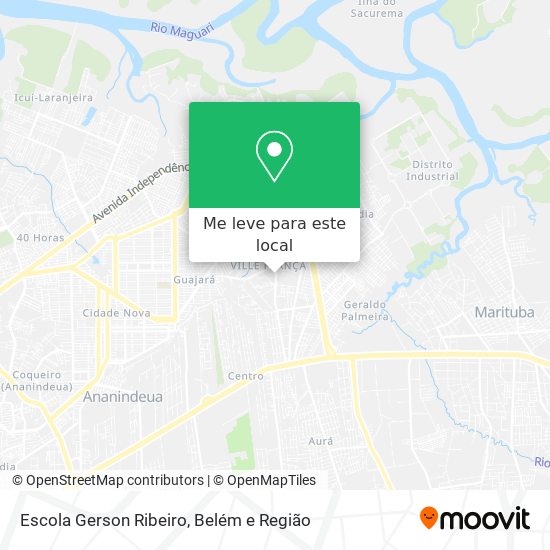 Escola Gerson Ribeiro mapa