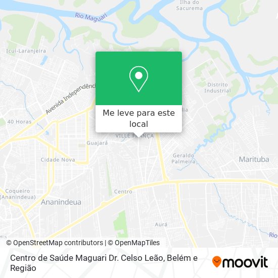 Centro de Saúde Maguari Dr. Celso Leão mapa
