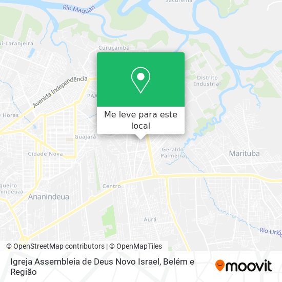 Igreja Assembleia de Deus Novo Israel mapa