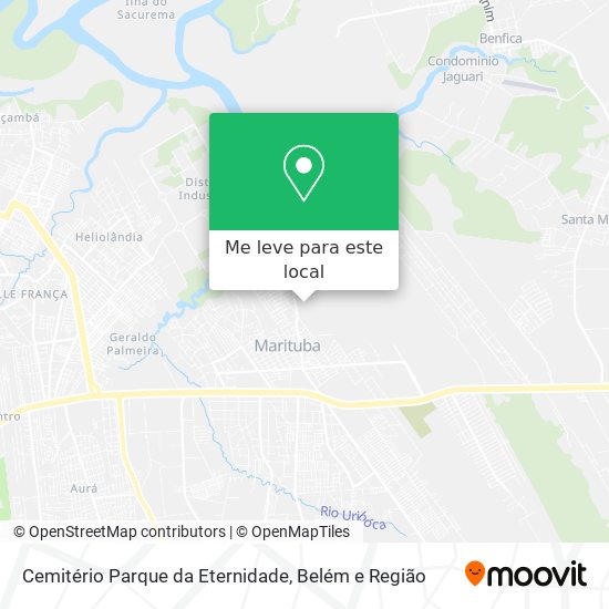 Cemitério Parque da Eternidade mapa