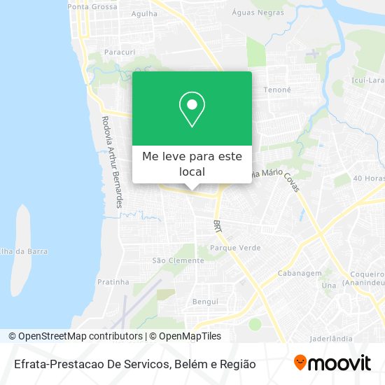 Efrata-Prestacao De Servicos mapa