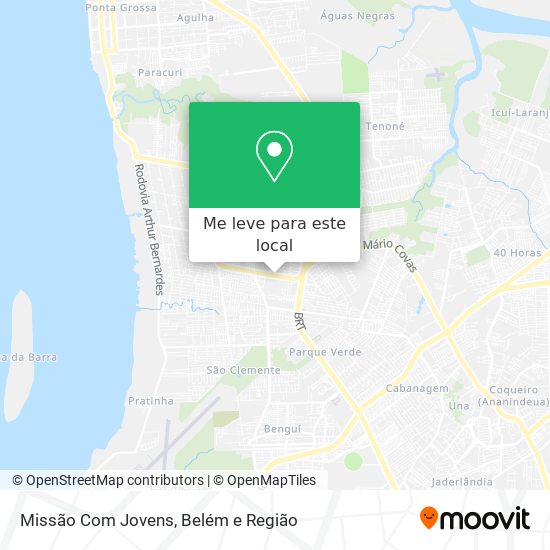 Missão Com Jovens mapa