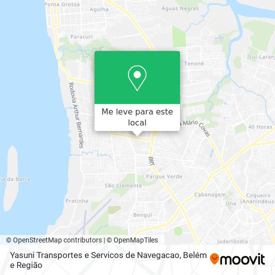 Yasuni Transportes e Servicos de Navegacao mapa